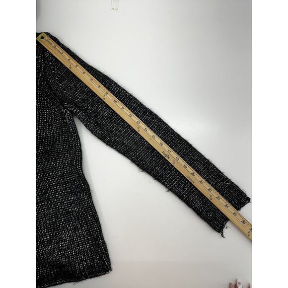 Bass Womens Sweater Size Medium Gray Shimmer Long Sleeve Crowl Neck - Picture 9 of 11